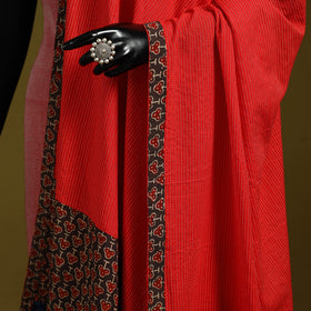 Running stitch with patchwork cotton dupatta 08