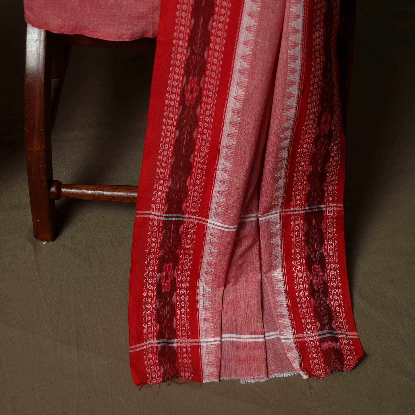 Sambalpuri ikat cotton 3pc unstitched dress material suit