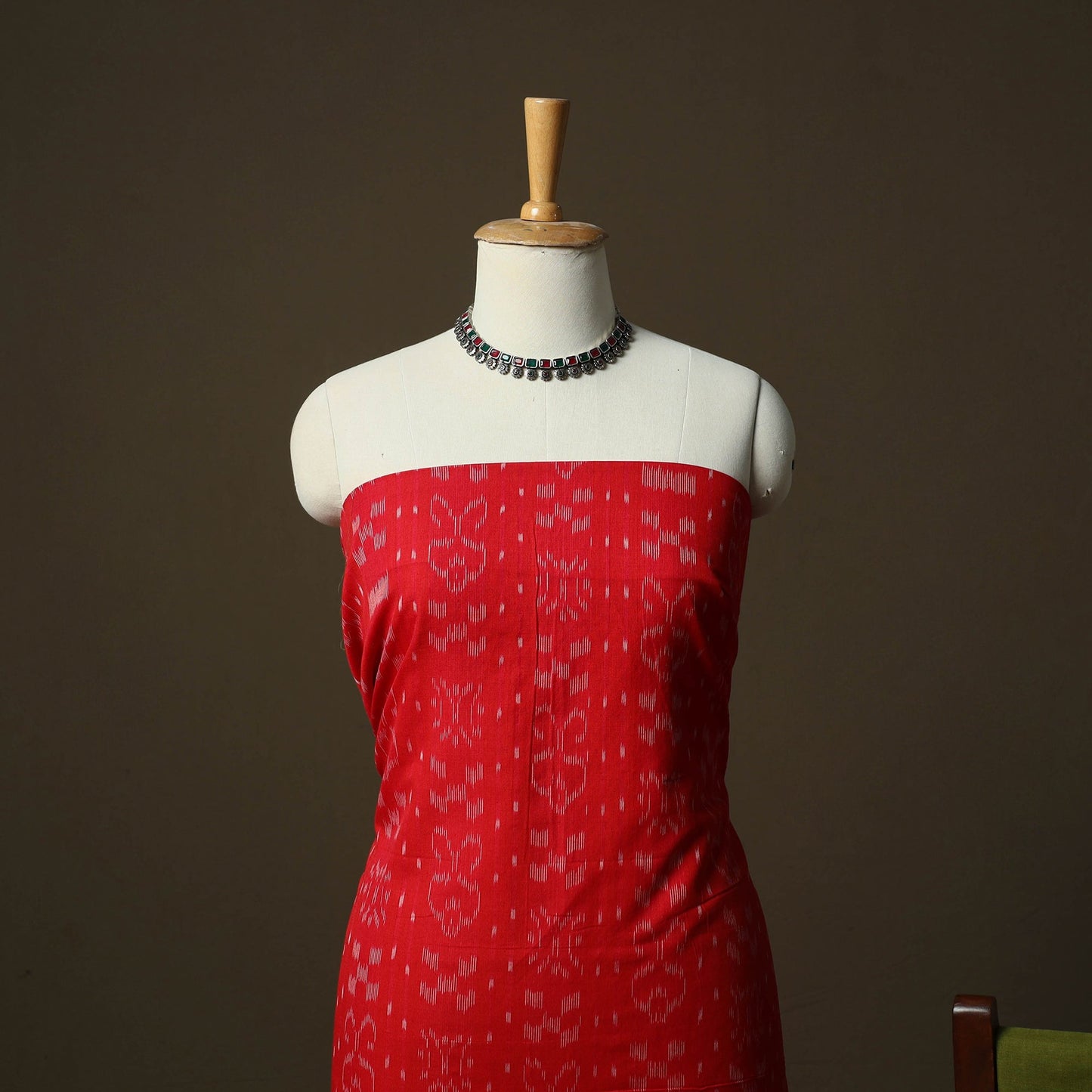 Sambalpuri ikat cotton 3pc unstitched dress material suit