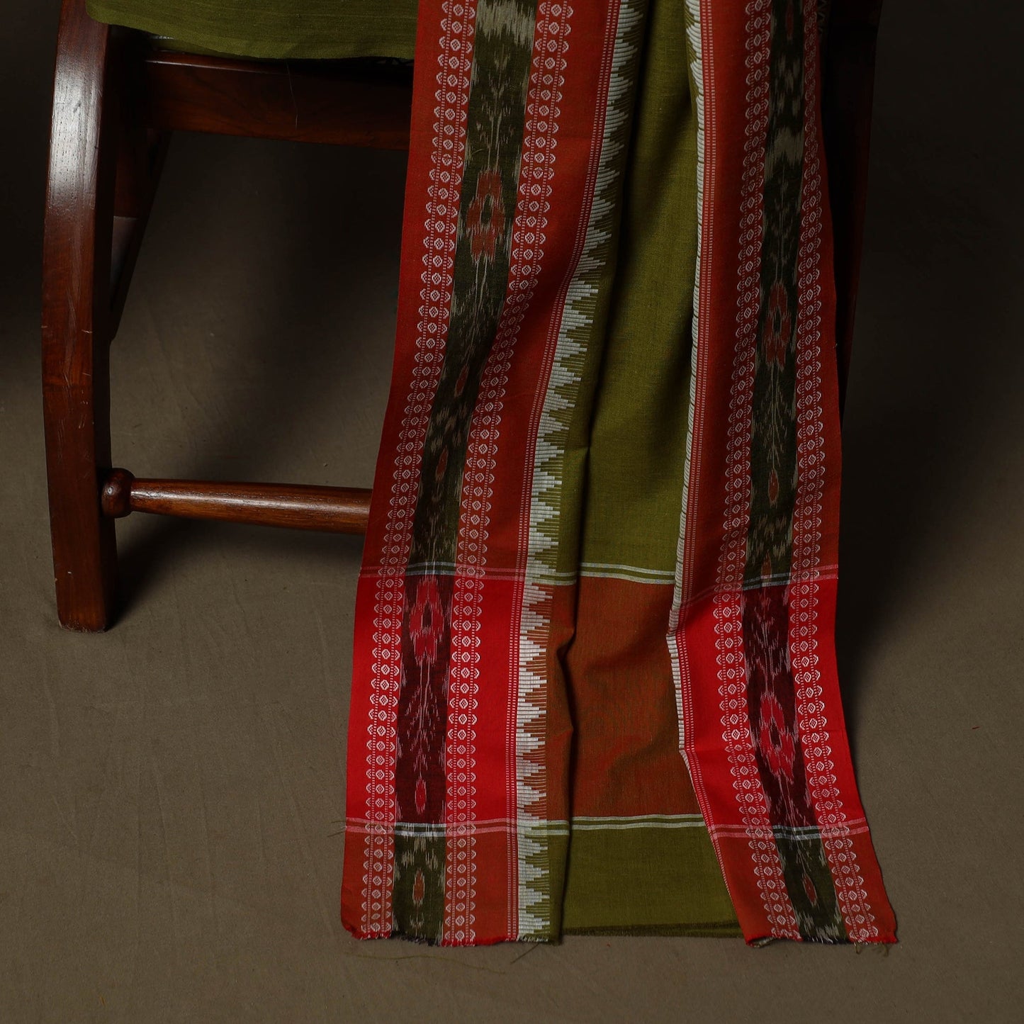 Sambalpuri ikat cotton 3pc unstitched dress material suit