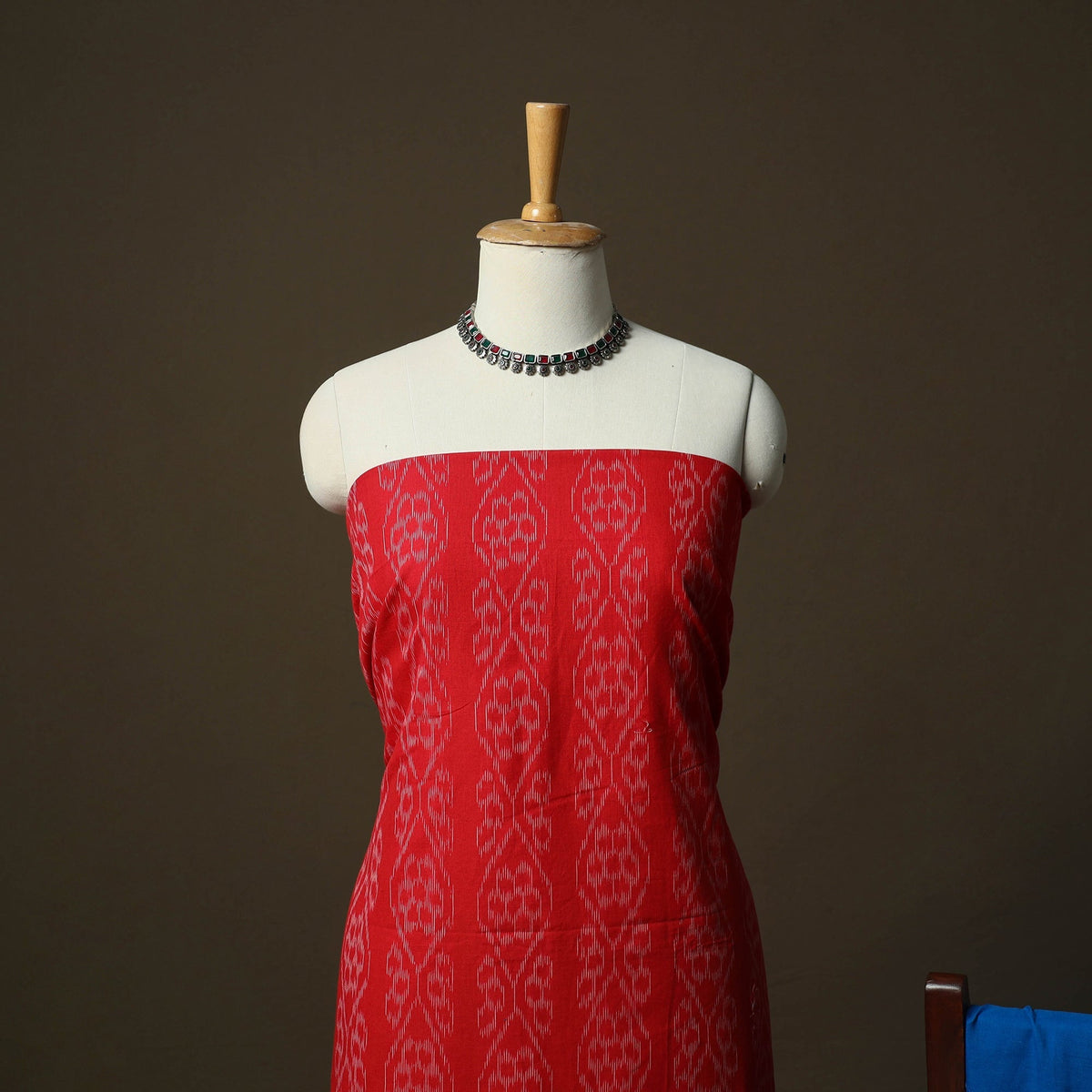 Sambalpuri ikat cotton 3pc unstitched dress material suit