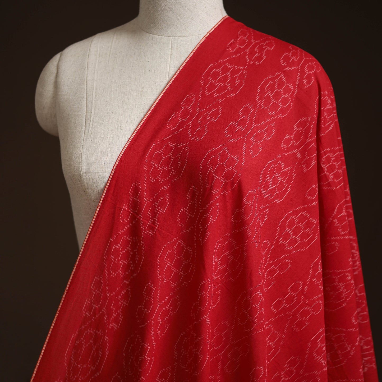 Sambalpuri ikat cotton fabric 08 - handcrafted