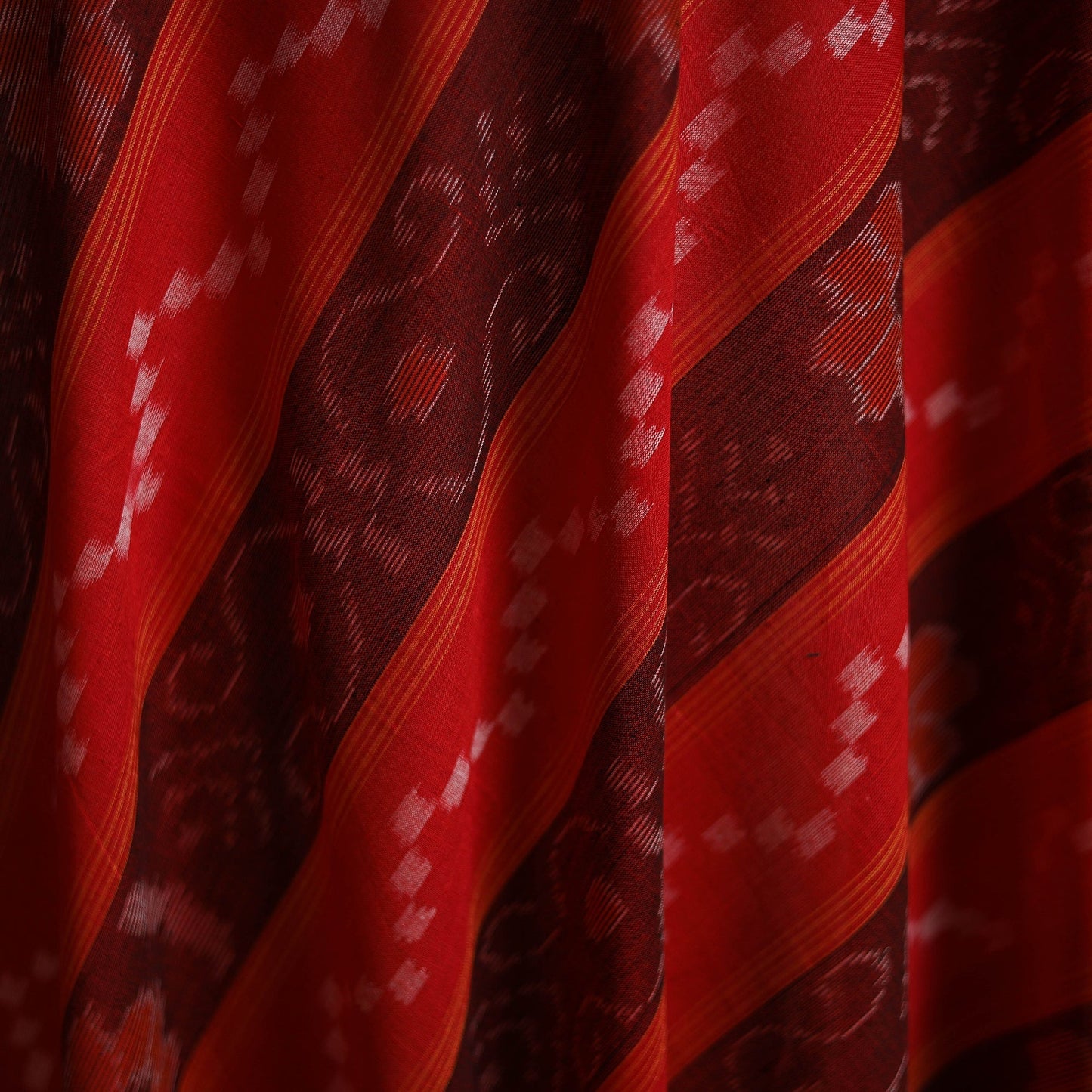 Sambalpuri ikat cotton fabric 09 - handcrafted
