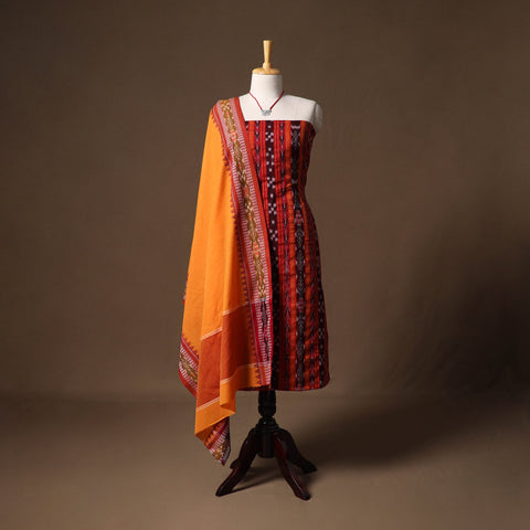 Sambalpuri ikat handloom cotton 2pc unstitched dress