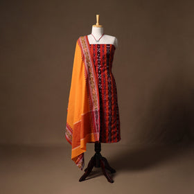 Sambalpuri ikat handloom cotton 2pc unstitched dress