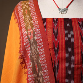 Sambalpuri ikat handloom cotton 2pc unstitched dress
