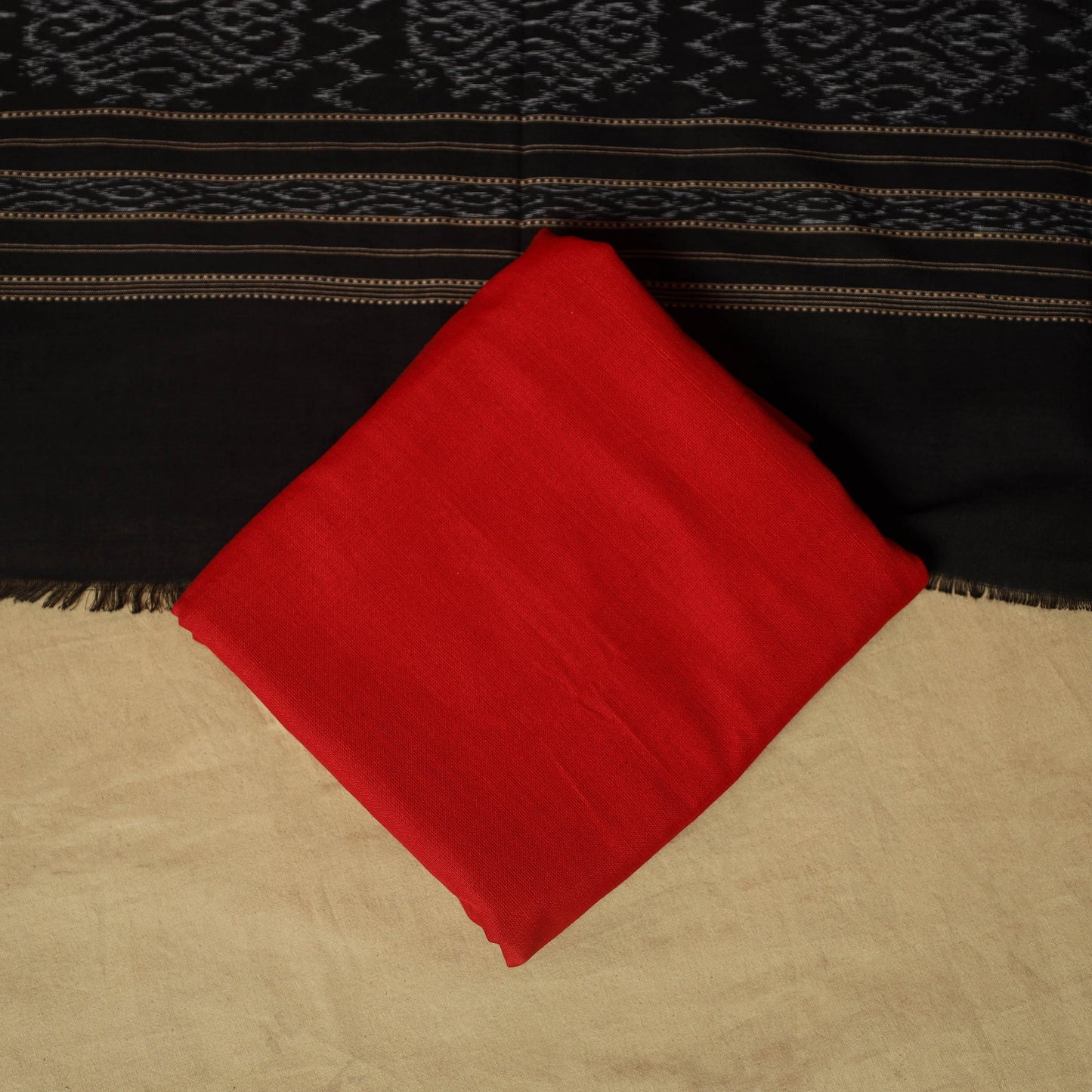 Sambalpuri ikat handloom cotton 3pc unstitched dress