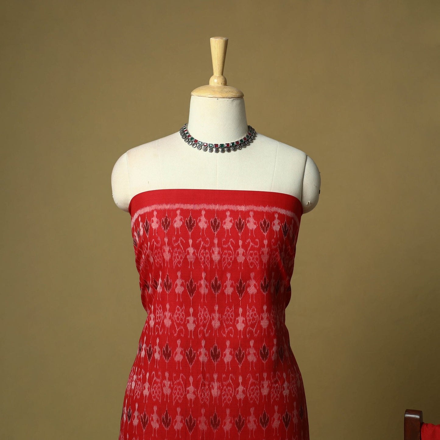 Sambalpuri ikat handloom cotton 3pc unstitched dress