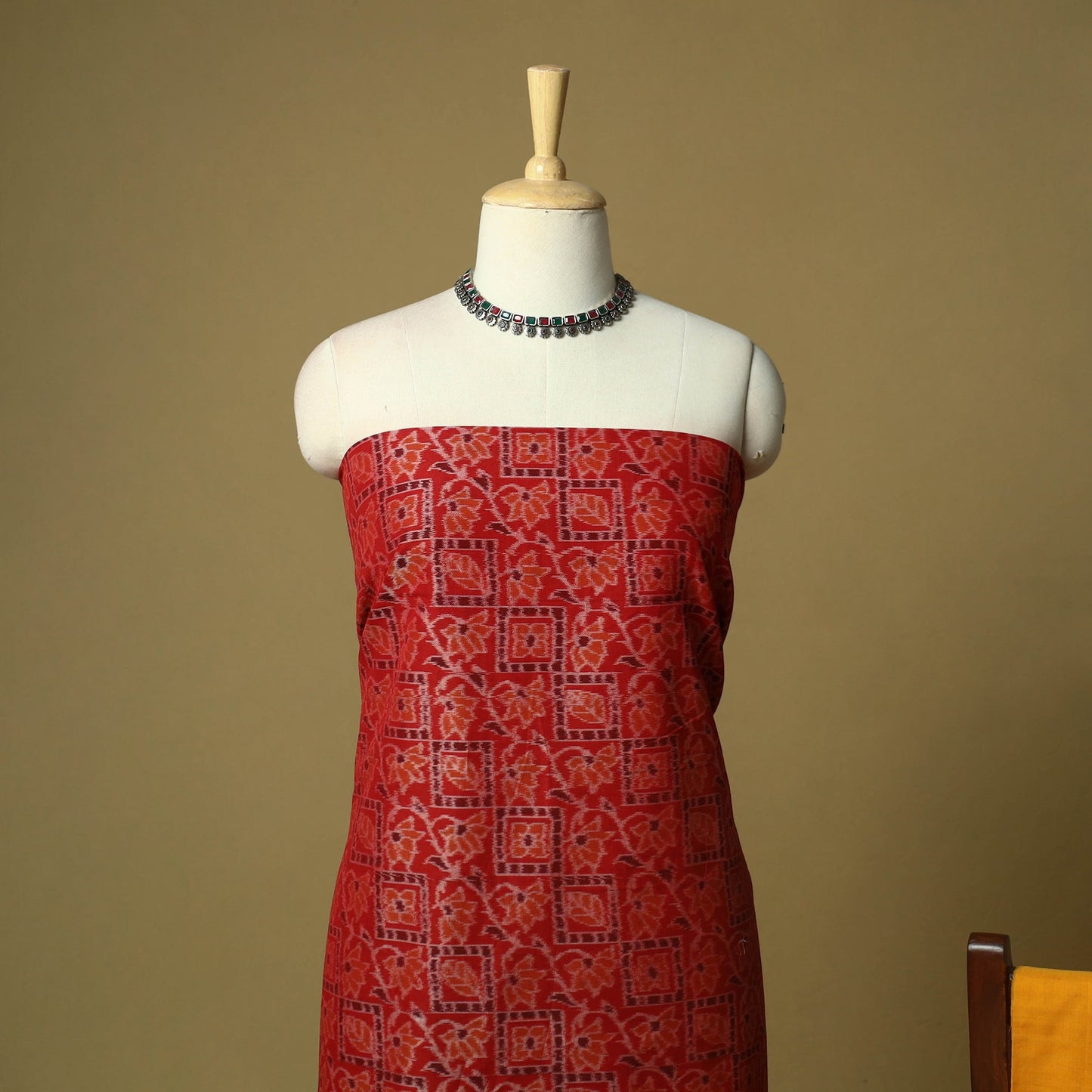 Sambalpuri ikat handloom cotton 3pc unstitched dress