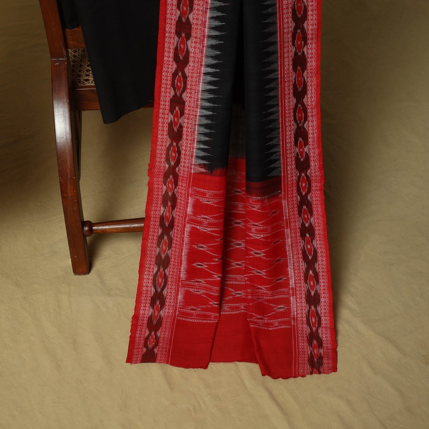 Sambalpuri ikat handloom cotton 3pc unstitched dress