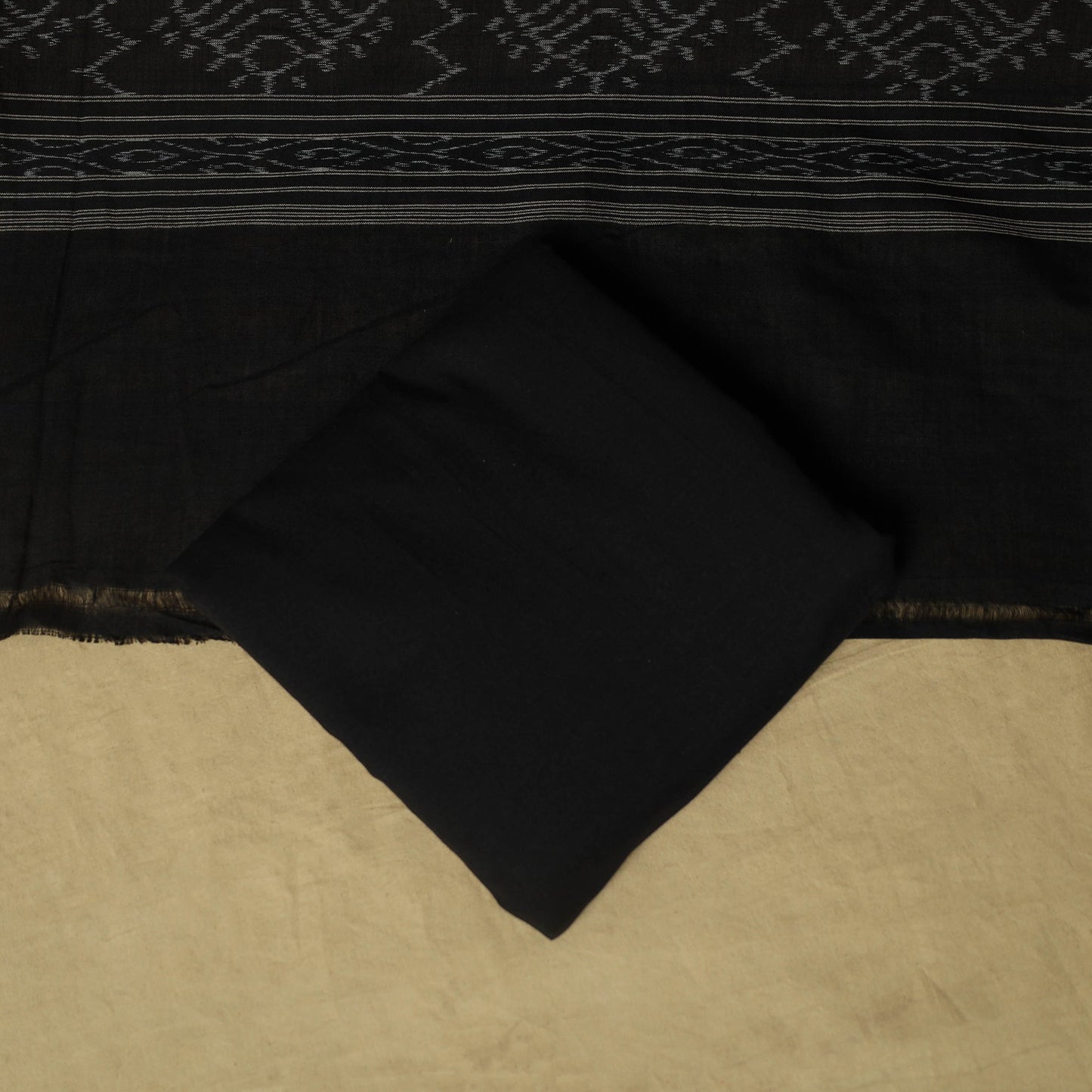 Sambalpuri ikat handloom cotton 3pc unstitched dress