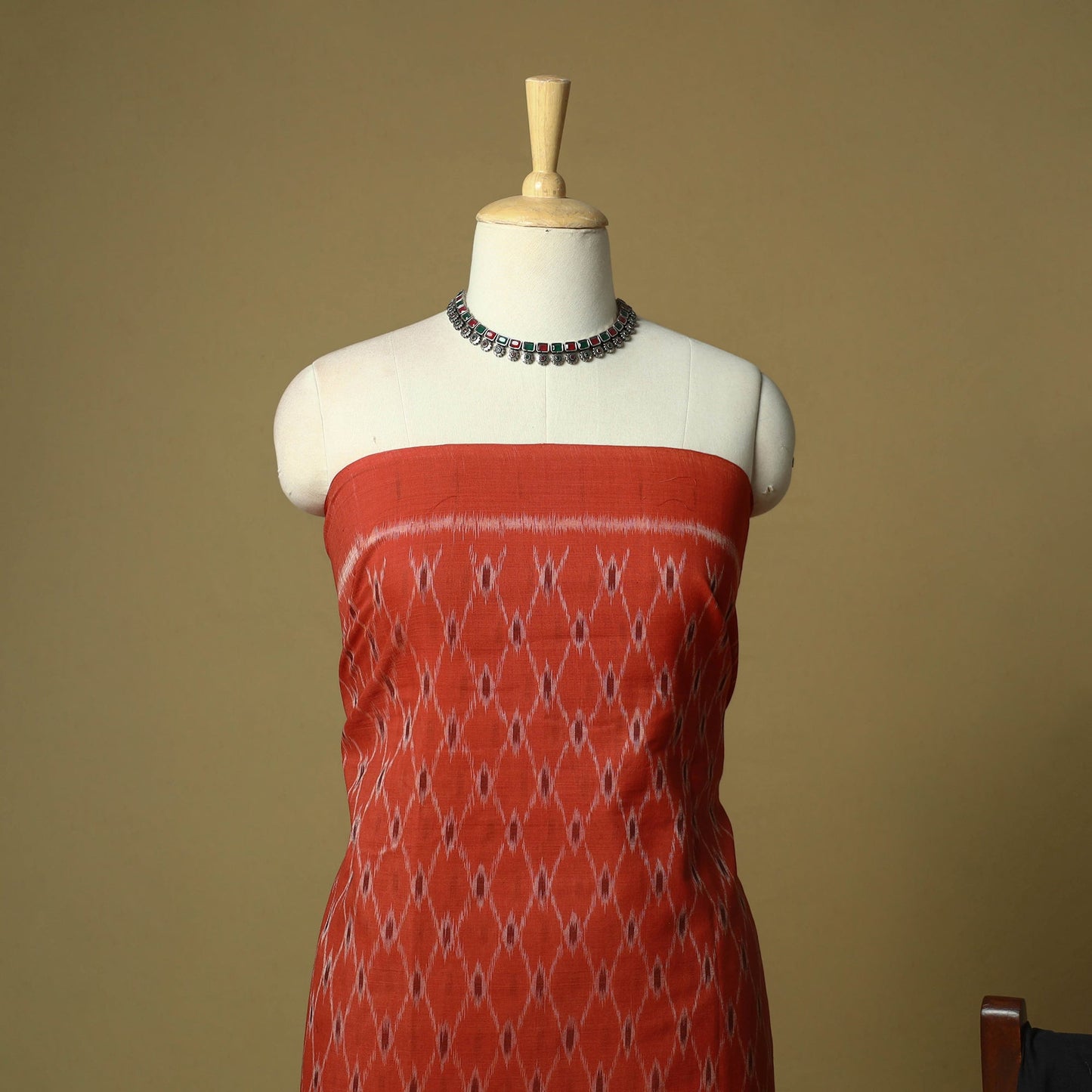 Sambalpuri ikat handloom cotton 3pc unstitched dress