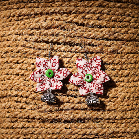 Sana Handcrafted GS Fabart Phool Kali Earrings