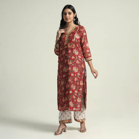 Sanganeri Kurta with Palazzo & Dupatta Set