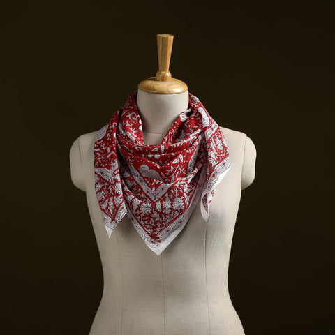 Sanganeri cotton scarf 23 - handcrafted