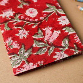 Sanganeri Fabric Cover Handmade Paper Notebook