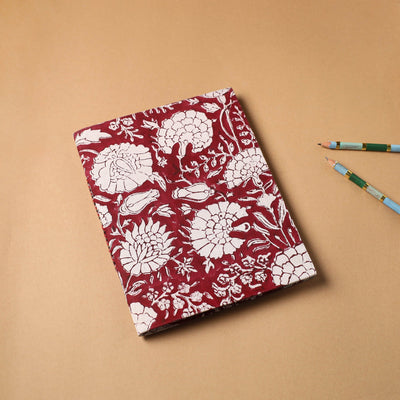 Sanganeri Fabric Cover Handmade Paper Notebook