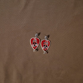 Red - sanganeri hand block print cotton 2pc unstitched