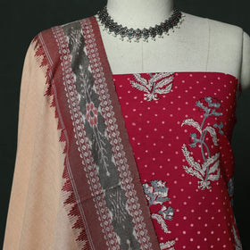 Sanganeri hand block print cotton 2pc unstitched dress