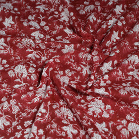 Sanganeri hand block print cotton scarf 11 - handcrafted