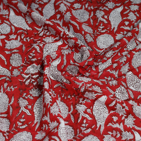 Sanganeri hand block print cotton scarf 13 - handcrafted