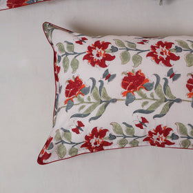 Sanganeri hand block print pillow cover (set of 2) 03