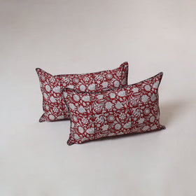 Sanganeri hand block print pillow cover (set of 2) 04
