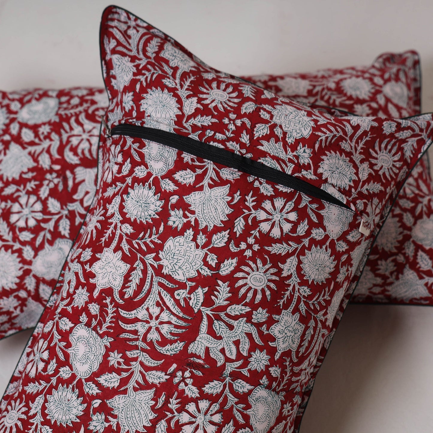 Sanganeri hand block print pillow cover (set of 2) 04