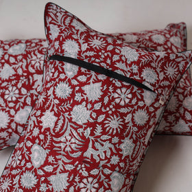 Sanganeri hand block print pillow cover (set of 2) 04