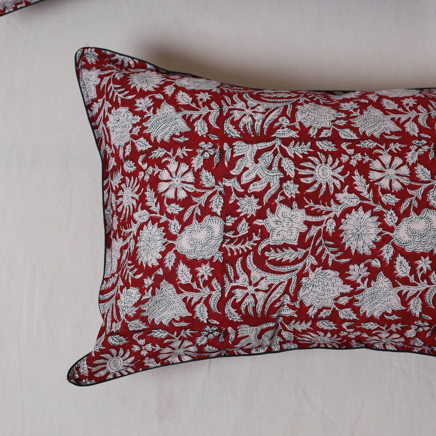 Sanganeri hand block print pillow cover (set of 2) 04