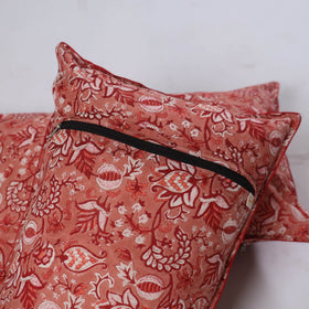 Sanganeri hand block print pillow covers (set of 2) 12