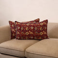 Sanganeri hand pillow covers (set of 2) 39 - handcrafted