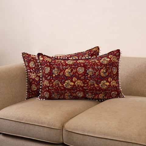 Sanganeri hand pillow covers (set of 2) 39 - handcrafted