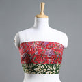 Red - Sanganeri Block Printed Cotton Blouse Piece