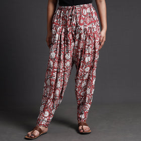  Sanganeri Block Printed Cotton Elasticated Salwar Online at iTokri.com