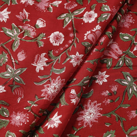 Buy Sanganeri Block Printed Cotton Fabric Online at iTokri.com