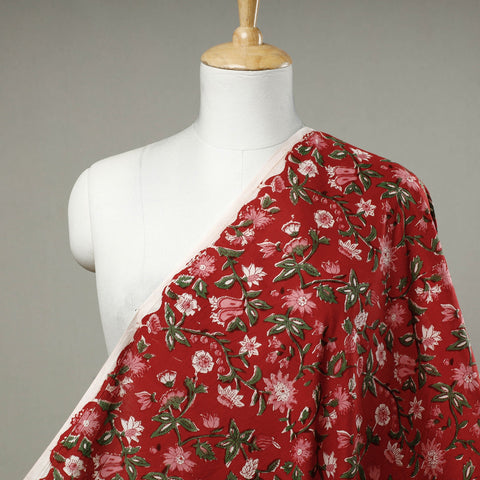 Buy Sanganeri Block Printed Cotton Fabric Online at iTokri.com