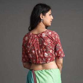 Buy Sanganeri Block Printed Cotton Stitched Blouse Online at iTokri.com