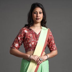 Buy Sanganeri Block Printed Cotton Stitched Blouse Online at iTokri.com