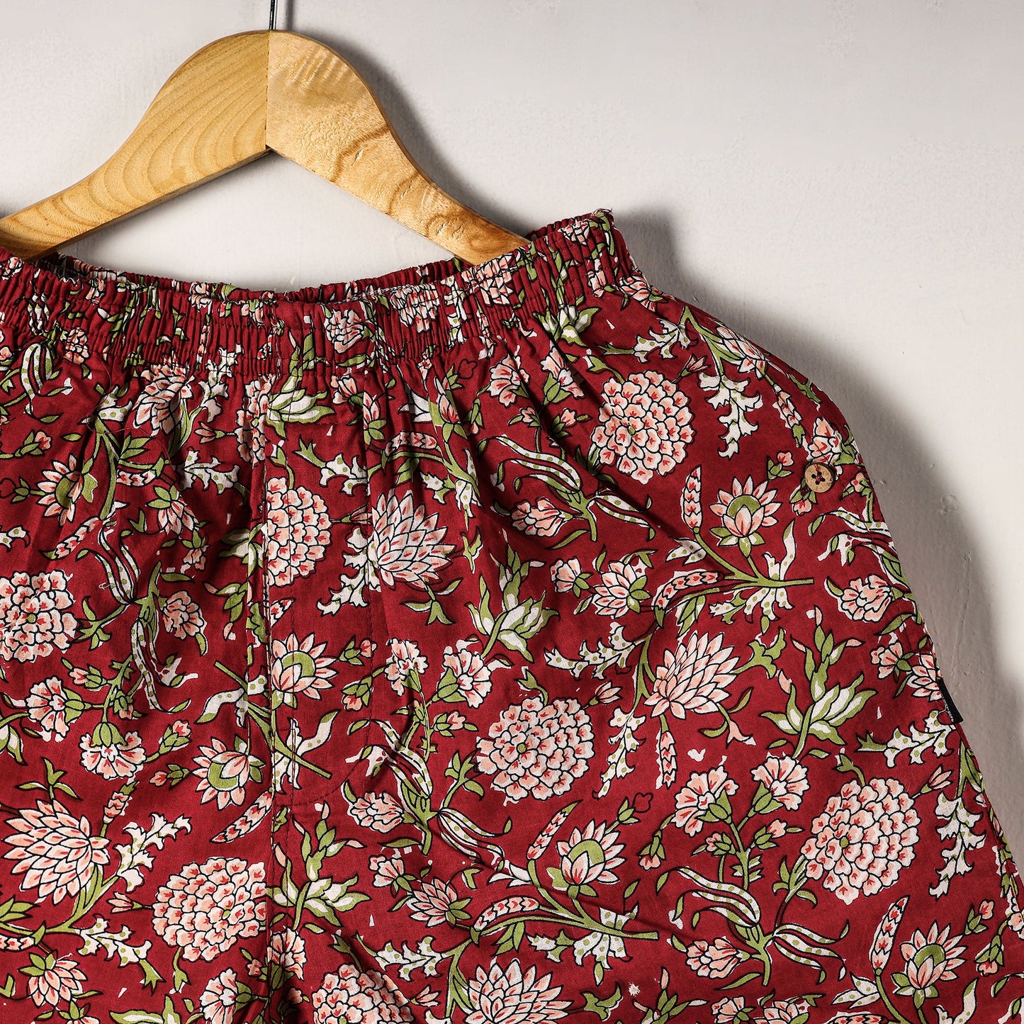  Sanganeri Block Printed Cotton Unisex Boxer/Shorts 