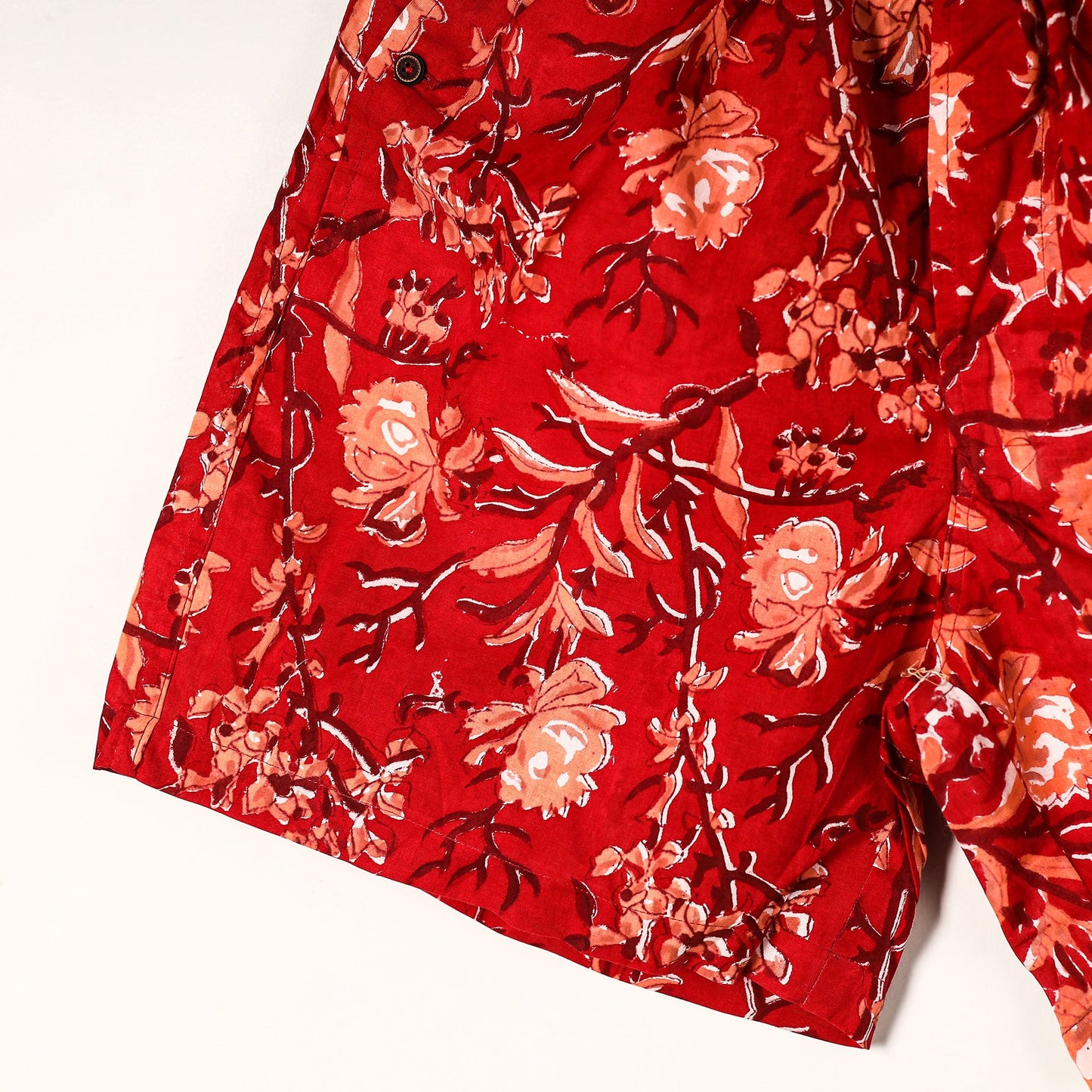  Sanganeri Block Printed Cotton Unisex Boxer/Shorts 