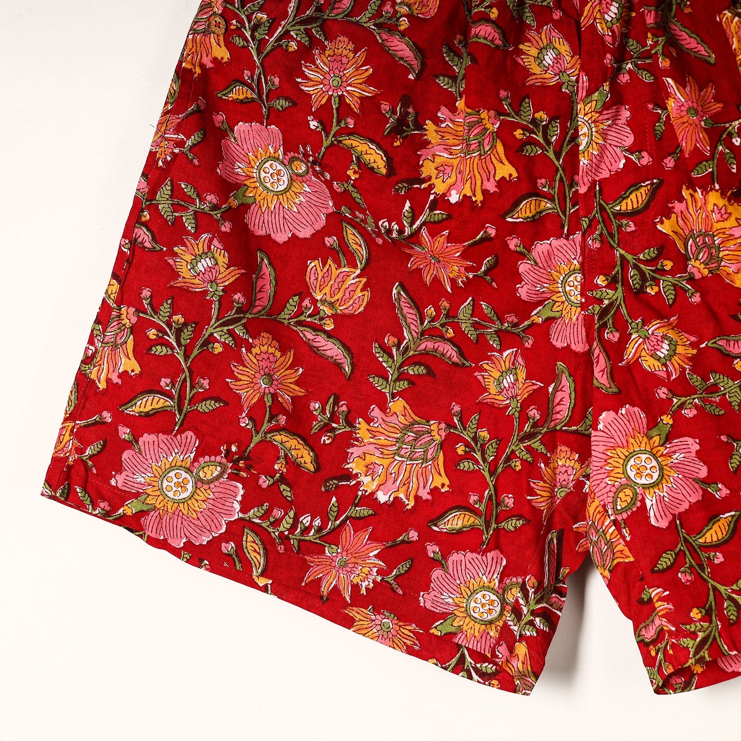 Buy Sanganeri Block Printed Cotton Unisex Boxer/Shorts Online at iTokri.com