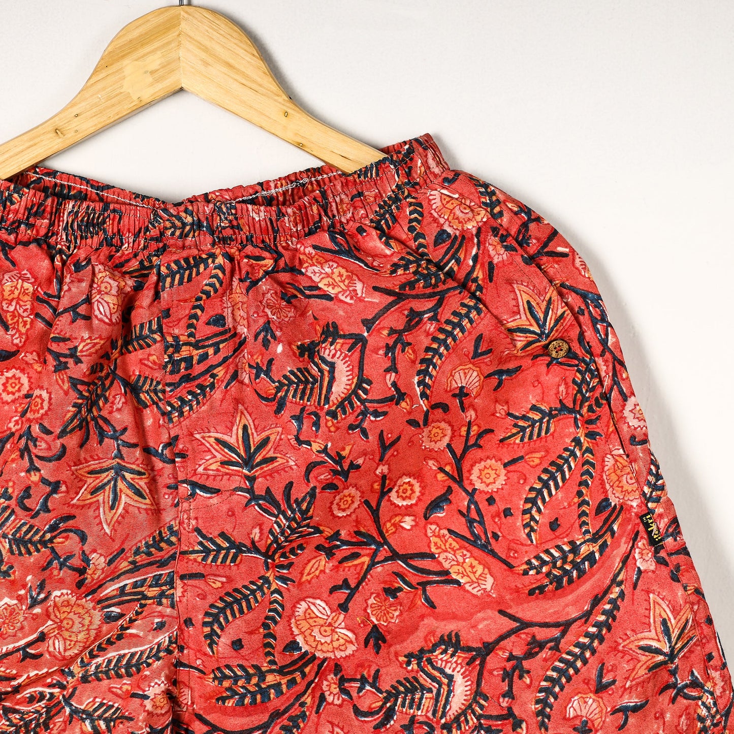  Sanganeri Block Printed Cotton Unisex Boxer/Shorts 