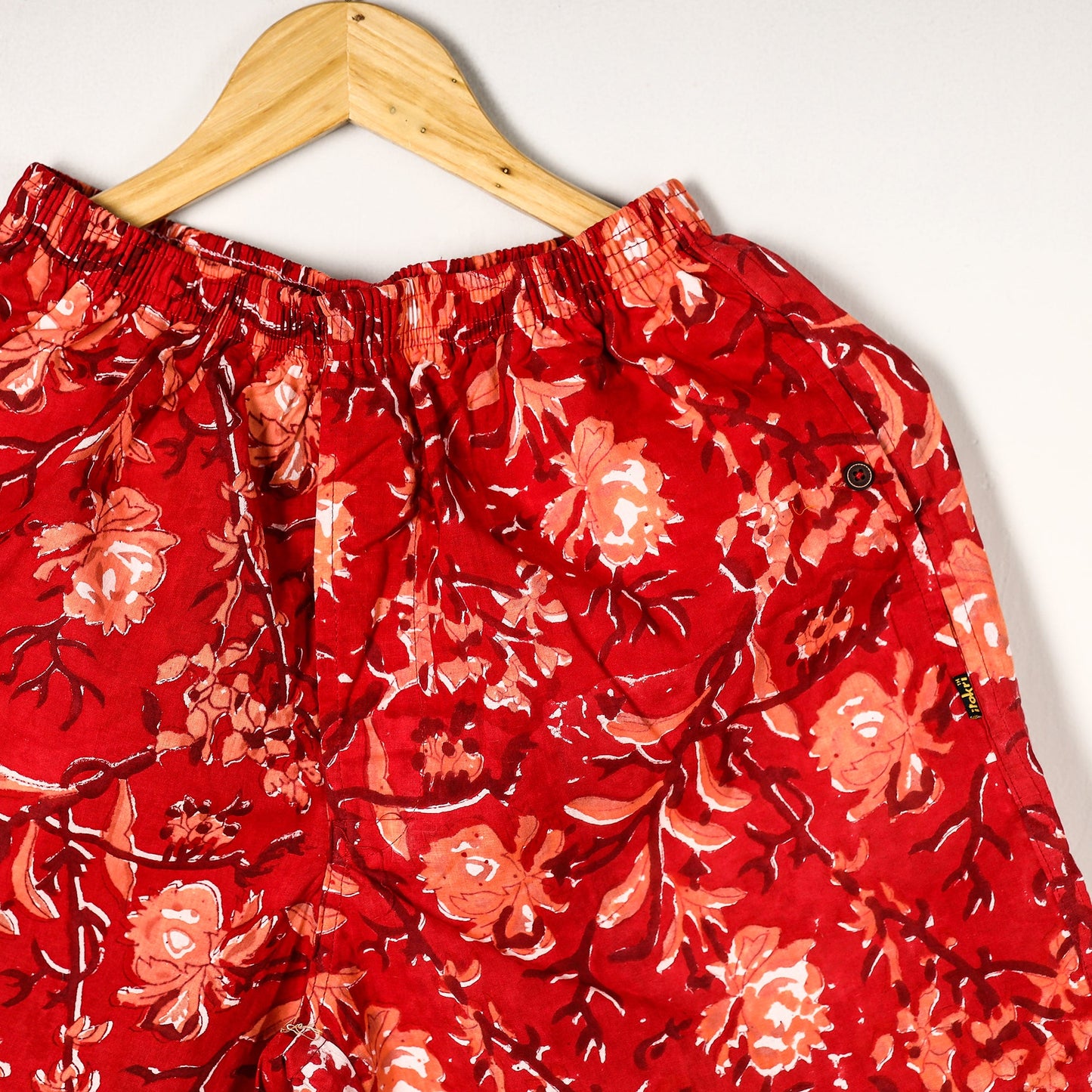  Sanganeri Block Printed Cotton Unisex Boxer/Shorts 