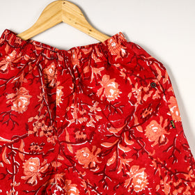  Sanganeri Block Printed Cotton Unisex Boxer/Shorts 