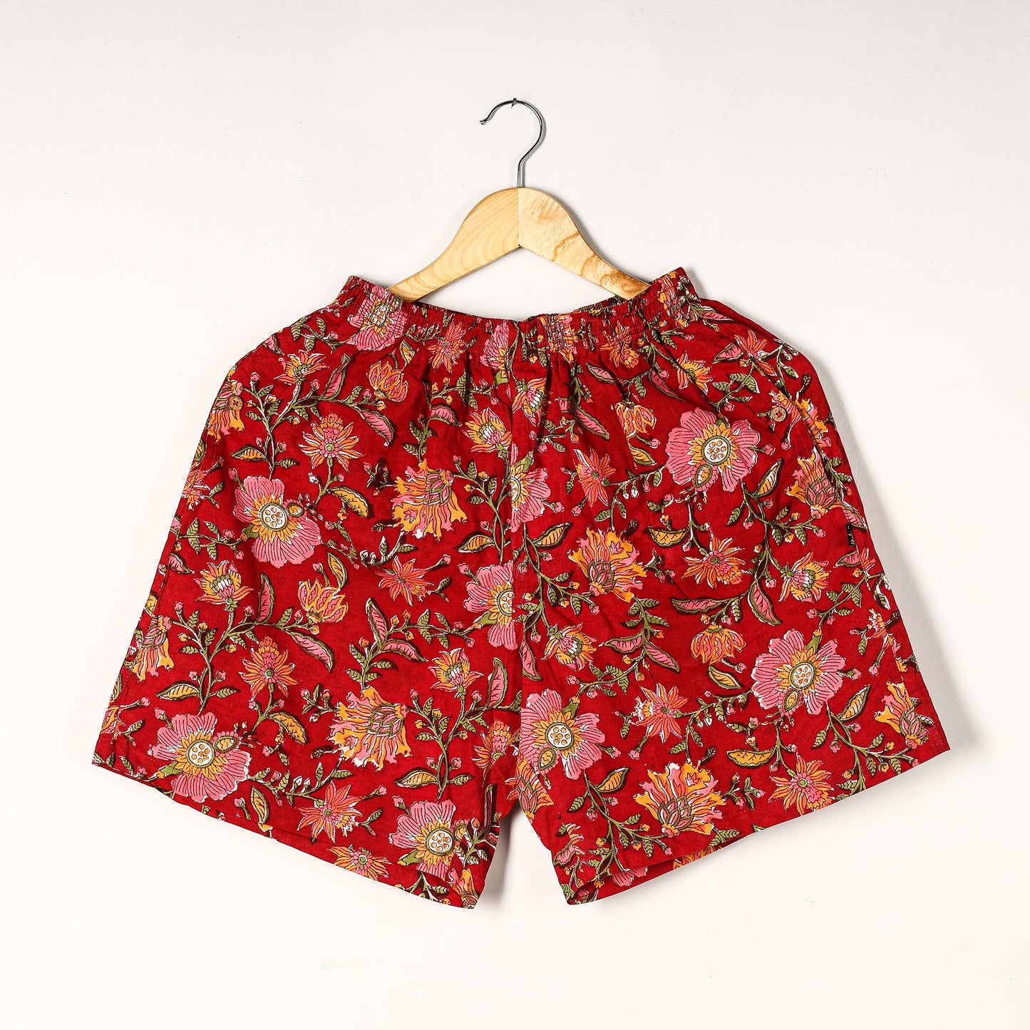 Buy Sanganeri Block Printed Cotton Unisex Boxer/Shorts Online at iTokri.com