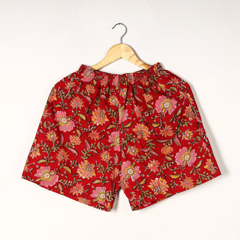 Buy Sanganeri Block Printed Cotton Unisex Boxer/Shorts Online at iTokri.com