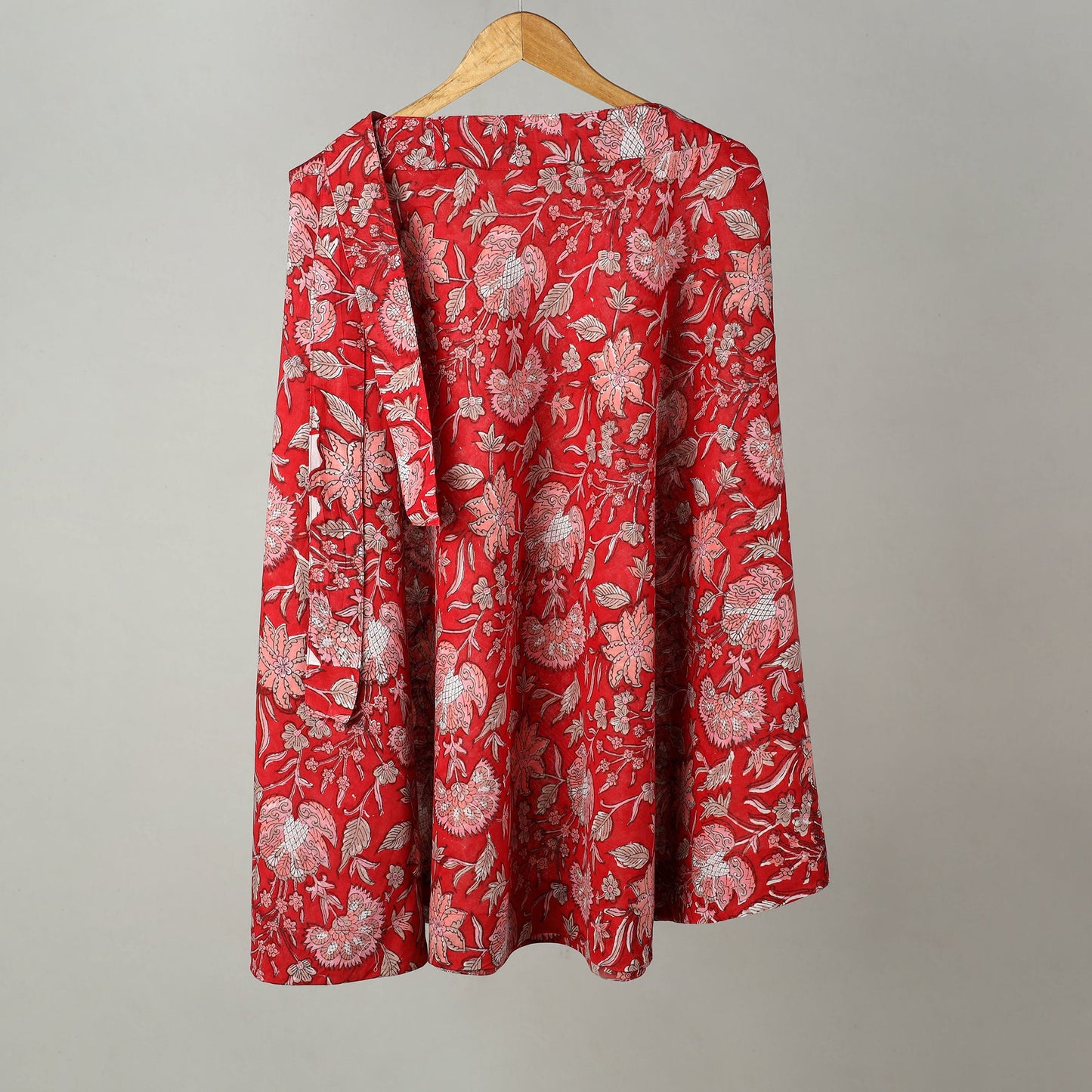  Sanganeri Block Printed Cotton Wrap Around Skirt
