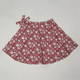 Buy Sanganeri Block Printed Cotton Wrap Around Skirt