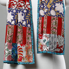 Buy Sanganeri Block Printed Patchwork Cotton Stole Online at iTokri.com
